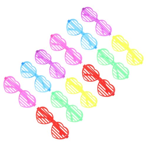 Homoyoyo Valentine Day Party Supplies 12pcs Light up Glasses Heart Shape Decorative