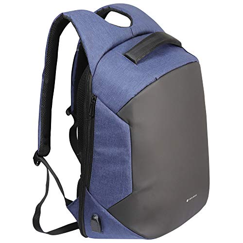 Toplock Mochila antirrobo Azul Impermeable con Cierre Oculto para Hombre y Mujer. para Viaje/Trabajo/Estudios.para portátil 15,6 Pulgadas Puerto USB Muy espaciosa. Bobby Nomad Backpack