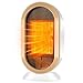 Feebee Stufetta Elettrica Basso Consumo, Stufa Bagno Termoventilatore Piccolo 800/1200W Protenzione Anti-surriscaldamento e Ribaltamento Dormitorio a Risparmio Energetico per Camere o Bagno(Bianco) immagine