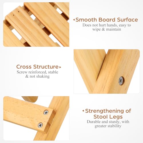 Table de jardin instable ? Solution avec la table basse bois pliable NUOBESTY - 5