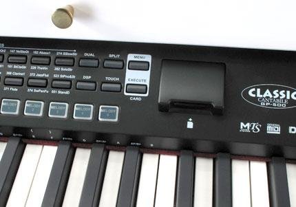 Classic Cantabile, GP-500 - Pianoforte a codino digitale, finitura bianco lucido, inclusapanca + cuffie