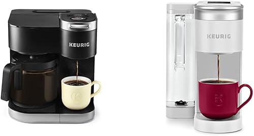 Keurig K-Duo - Cafetera K-Supreme SMART de una sola porción, cafetera K-Supreme Smartphone, con tecnología MultiStream, prepara tamaños de taza de 6