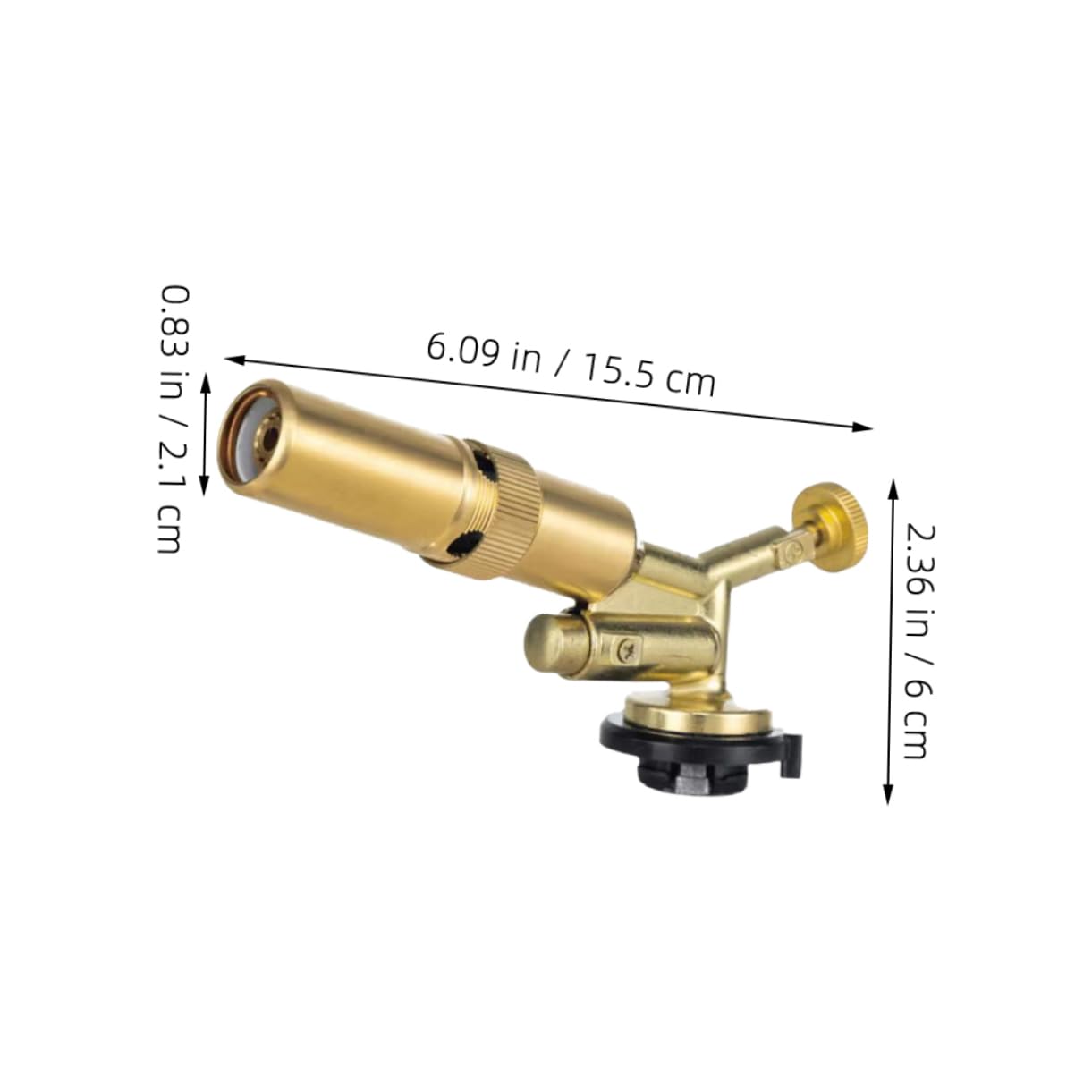 OKUMEYR Adjustable Propane Torch for Grilling and Welding Portable Fire Starter for Camping and Bbq Convenient Gas Torch Nozzle for Outdoor Use