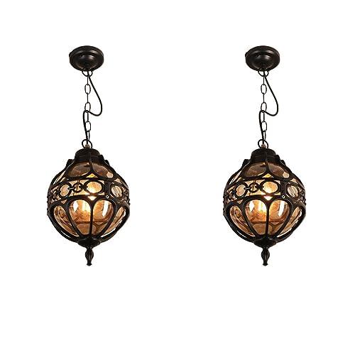 Lantern suspendu extérieur étanche ajustable pour luminaire de ferme et porche