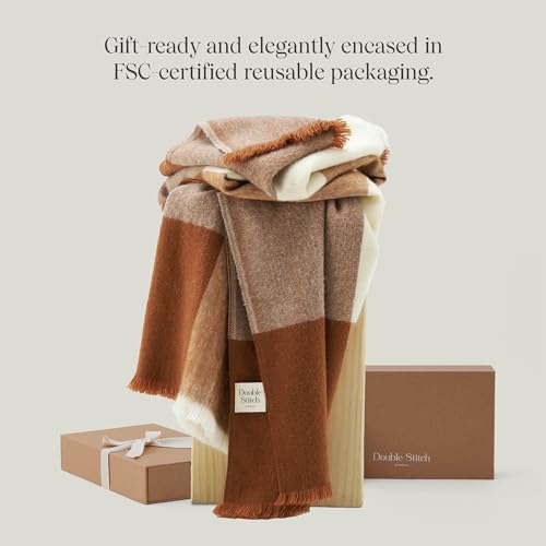 Double Stitch By Bedsure Alpaca Wool Throw Blanket thumb #5