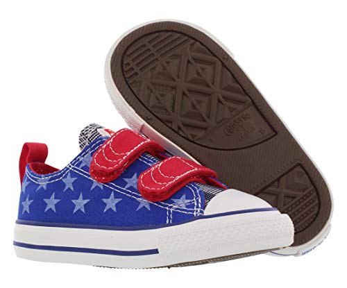 Converse Ct V2 Ox Infant/Toddler Shoe Size 7, Color: Radio Blue/Red2