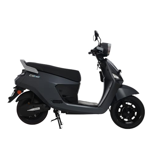 Image of C12i MAX 2.0 Electric Scooter | 123 km ARAI range | 5 hr Fast Charging Safe LFP Battery with 5-Year / 75,000 km Warranty Color : Monolith Grey (Ex Showroom)
