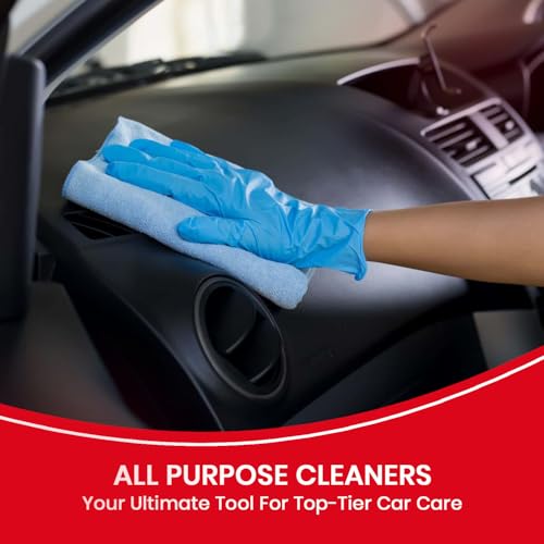 Image of Dry Foam Interior Cleaner - All Purpose Car Interior Cleaning Solution | Alkaline-Based, Anti-Bacterial Foam | For Dashboard, Seats, Leather, Carpet & Plastic - Super Concentrated - 1 Liter