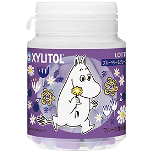 LOTTE ムーミン キシリトールガム スマートボトル ブルーベリー&グレープ 1個 69g