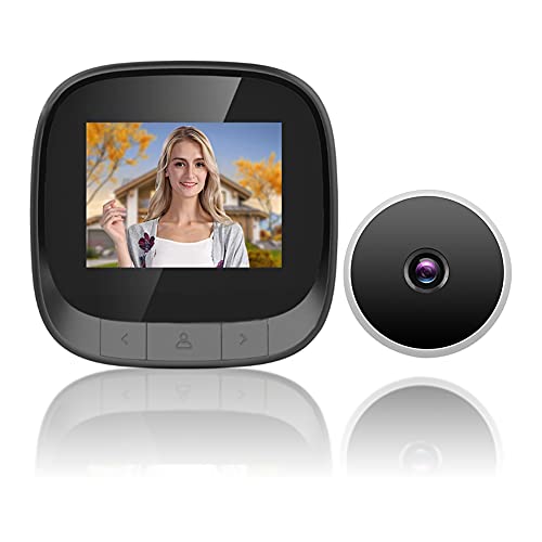 Digital Video Peephole, 2.4Ins Tft Lcd Screen Infrared Smart Visual Door Viewer Eye Monitoring Camera, 90 Degree Wideangle Lens, For Home Security System #TOP26