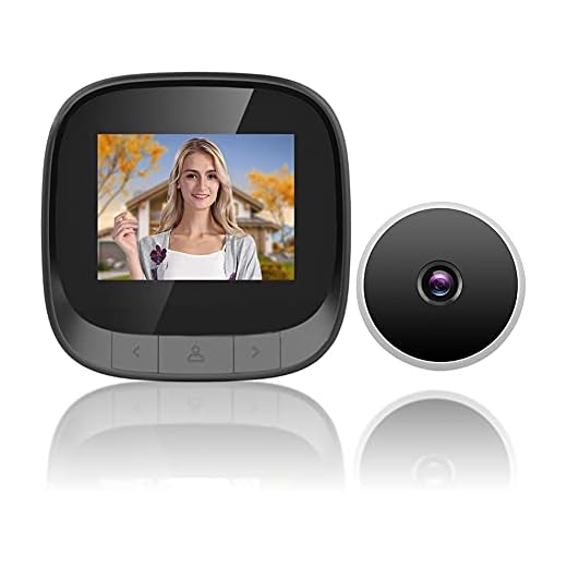 Digital Video Peephole, 2.4Ins TFT LCD Screen Infrared Smart Visual Door Viewer Eye Monitoring Camera, 90 Degree Wideangle Lens, for Home Security System