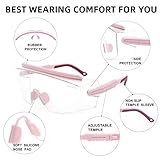 UKNOW Safety Goggles Over Glasses, Anti Fog Safety Glasses with Clear Wraparound Lens, ANSI Z87.1 Protective Eyewear - Image 5