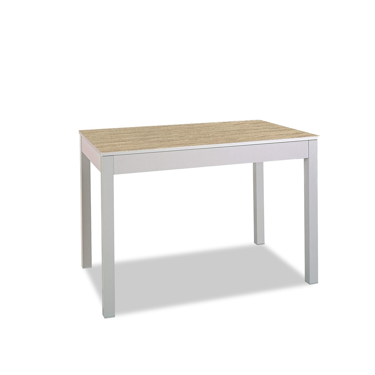 ASTIMESA Tipo Carro Mesa de Cocina, Metal, Roble Raw, 100x60cm