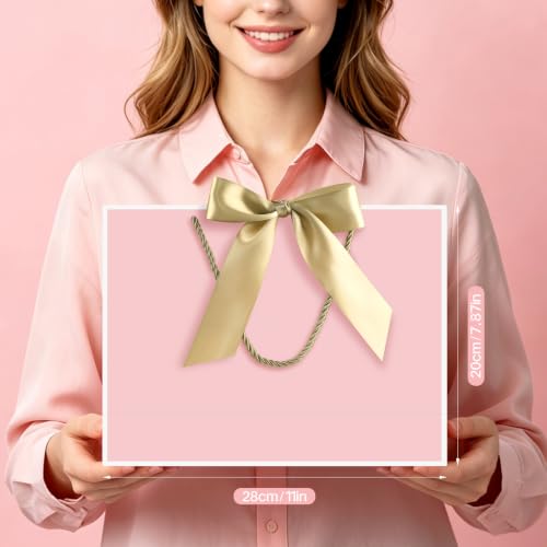 Image of JMANNI Gift Bags with Handles, 11 inch Medium Gift Bags with Tissue Paper