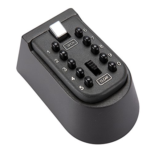 Wall Mounted Key Lock Box with 10-Digit Push Button Combination — Perfect