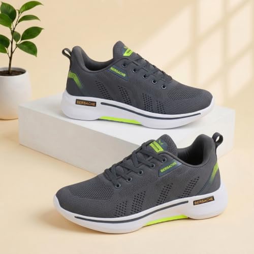 Image of BERSACHE Premium Sports,Gym, Trending, Stylish Running Shoes for Men (Blue)
