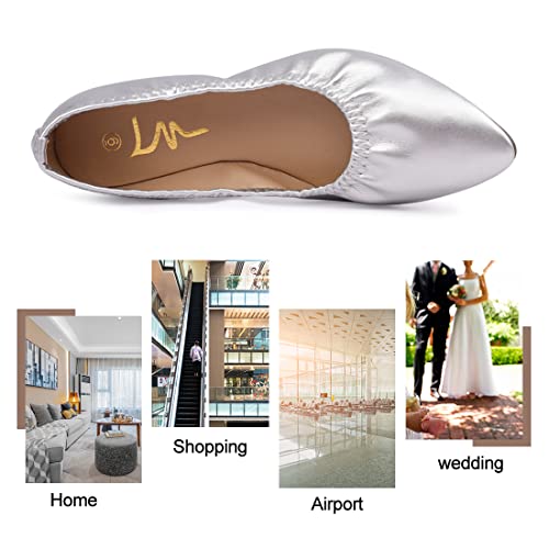 Image of Women's Ballet Flat Slip On Flats - Classic Casual Dress Shoes, Foldable Portable Travel Ballet Walking Shoes
