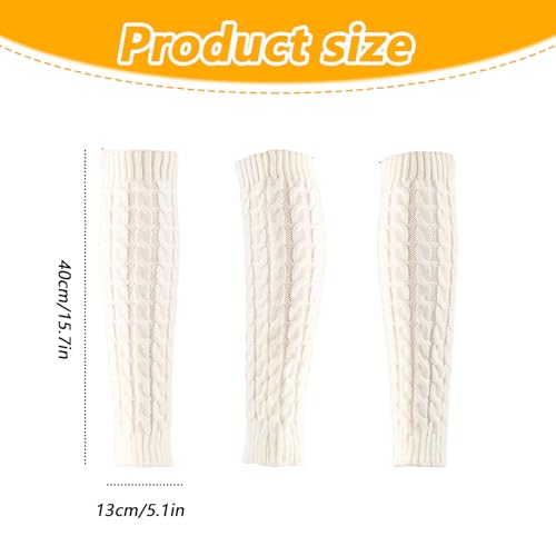 Elandy Knit Winter Thermal Warm Leg Warmers-Long Socks Boot Cuffs Topper Legging Pads For Women Lady Girls Best Xmas Gift2