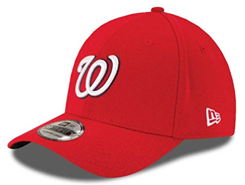 New Era MLB Washington Nationals Team Classic Game 39Thirty Stretch Fit Cap, Red, Small/Medium