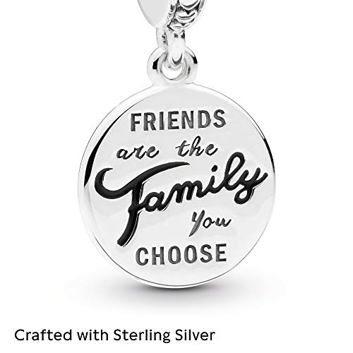 PANDORA Friends Are Family Dangle Charm - Compatible with PANDORA Moments - Jewelry for Women - Gift for Her - Made with Sterling Silver & Enamel - With Gift Box4