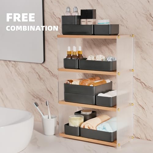 11-Piece Stackable Drawer Organizer Set for Home & Office - Image 4