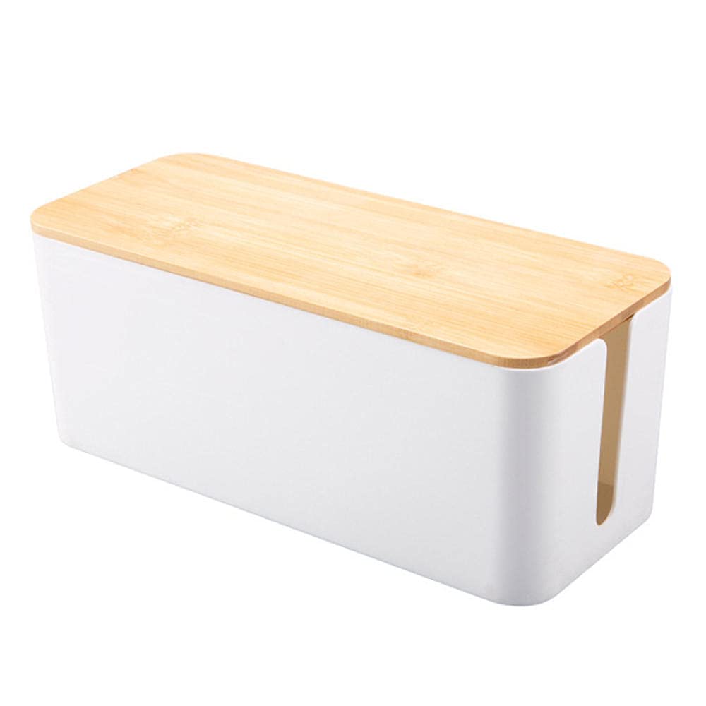 Caja Organizadora Cables Caja Oculta Cables Caja De Almacenamiento De Alambre De Caja De Escritorio Caja De Alambre Tabletas De Cable De Alimentación De Madera Tabletas De Enchufe Cable De Datos De Au