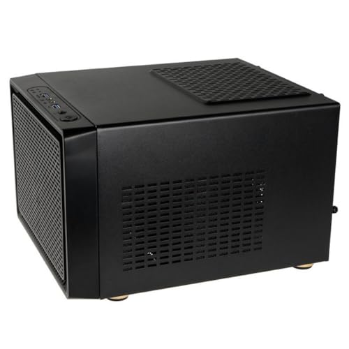 Kolink Satellite Mini-ITX Micro ATX - Tour D'ordinateur Vide - Boitier Gamer avec Ventilateur - Élégant - Boitier PC- Noir