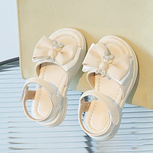 sfdgfhyf 2 to 8Years Toddler Girls House Shoes Girls Fashion Sandals Summer Korean Edition Soft Sole Cute Bow Beach Shoes2