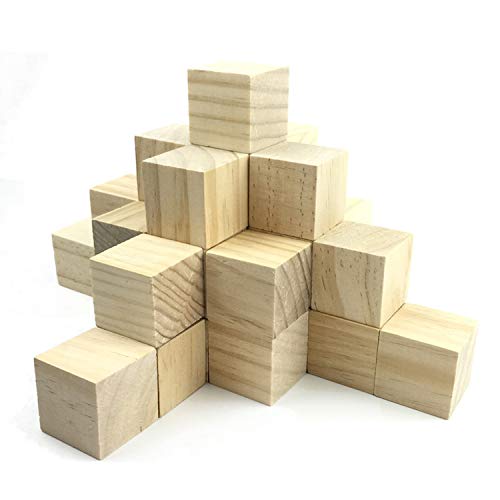 MHUI Cubetti di Legno Piccoli Cubi di Legno