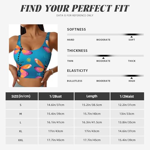 Chaleco deportivo mujer fitness entrenamiento yoga negro estampado S 6