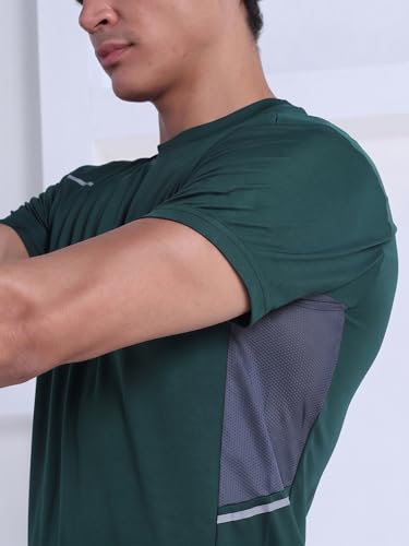 Image of CHKOKKO Gym T Shirts for Men Workout Quick Regular Dry Fit Sports Tshirt for man Breathable Moisture-Wicking Half Sleeve Round Active wear Running Boys T Shirt