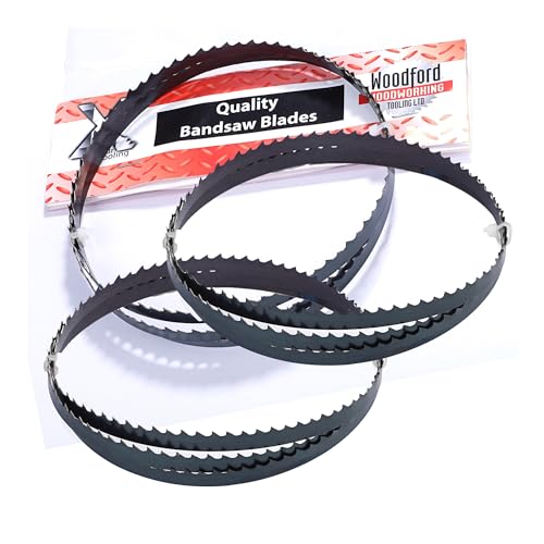 3 X Bandsaw Blades 1425mm (56 Inches) 6.35mm Width 6tpi Blade 1/4" for Cutting Wood Plastics PVC Foam Carbon Steel Made by Xcalibur Tooling