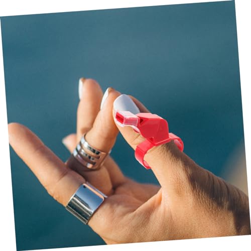2 silbatos de dedo para árbitro con anillo para deportes miniatura 5