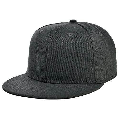 Image of Lids Blank Premium Full Court w /Colored Under Visor Fitted Cap