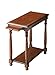 Butler Olive Ash Burl Medium Brown Rectangular Rubberwood Solids, MDF, Wood Veneer DEVANE Olive ASH BURL CHAIRSIDE Table