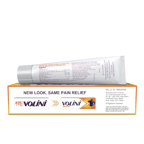 Image of Volini Pain Relief Gel 100g - Deep Penetrating Formula for Muscle Pain & Joint Pain - Long Lasting Relief with Diclofenac Diethylamine