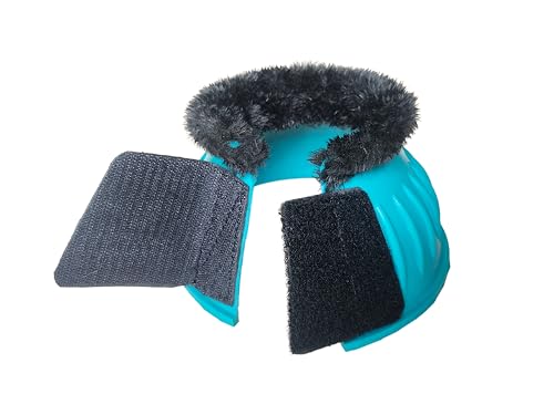 Image of Rubber Bell Boots, Durable Bell Boots for Horse - Superior Hoof Protection and Comfort 1 Pair (Teal, Medium)