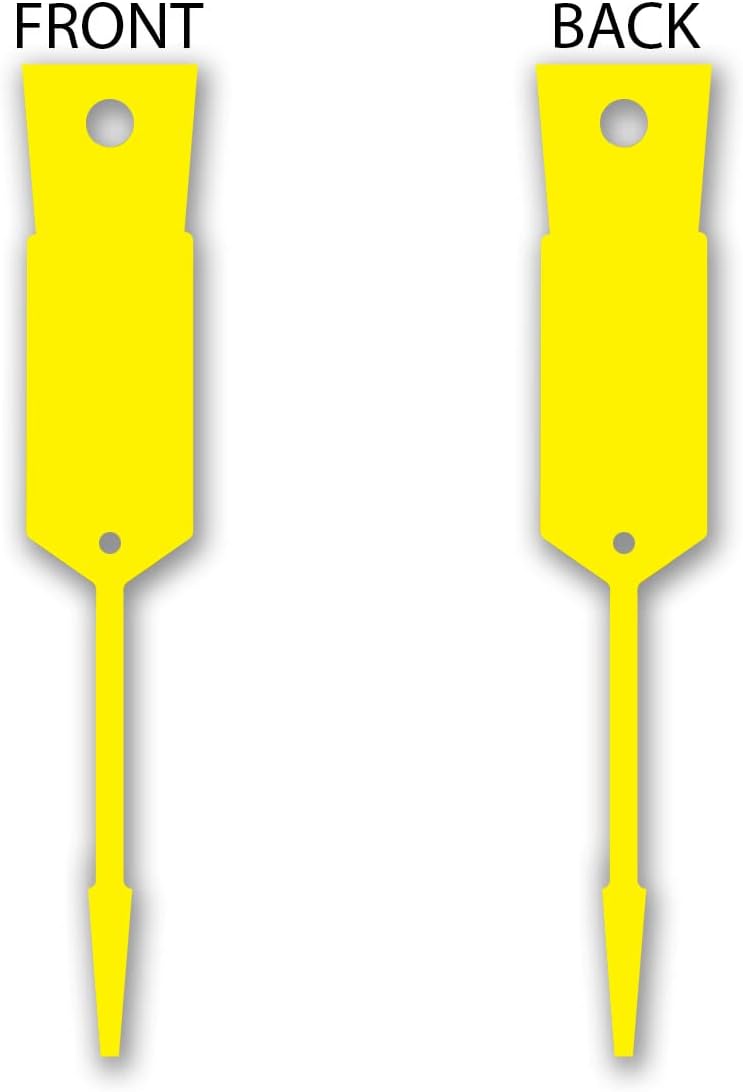 Versa-Tags Self-Locking Plastic Arrow Key Tags - Easy-to-Use and Economical ID Tags for Bulk Dealer Supplies or Mechanic Use Or Small Parts Yellow 2000