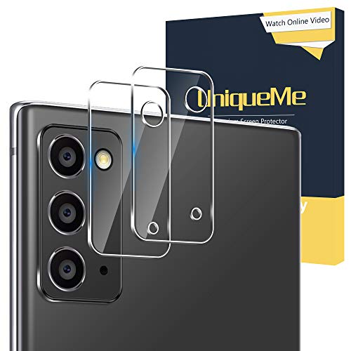 UniqueMe [2 Pack] Protector de Lente de cámara para Samsung Galaxy Note 20 5G / 4G, Vidrio Templado [9H Dureza] HD Film Cristal Templado