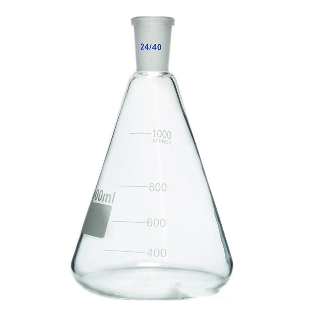 Flacon Erlenmeyer en verre 1000 ml avec col 24/40 pour laboratoire - 6