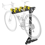 JiiinMiiin Universal Steel 4-Bike Hitch Mount Rack, 220LB Capacity for Family Outings, Fits 2" Receiver, Tilting & Foldable Design for SUV, Truck, Van