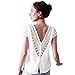 wyxhkj-tops-blusa-manga-corta-verano-mujer-camiseta-blusas-manga-corta-encaje-espalda-abierta-v-cuello-suelto-casual-l