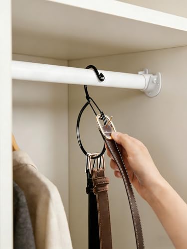 Supforce 4 Pack Belt Hanger Organizer for Closet Black - image 2