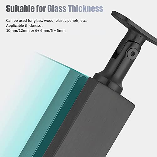 304 Stainless Steel Railing Post for Glass Panels - Deck & Stair Railing System, End Post, 37.4in (95cm) - Durable Glass Fence Solution for Outdoor Spaces