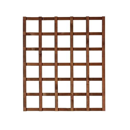 Griglia In Legno Per Esterno Hortus Color Castagno 90 X 90 Cm