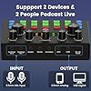 Brvomussy Podcast Equipment Bundle for 2, Audio Interface with Voice Changer Condenser Microphones for Gamer, All-In-One Audio Mixer Perfect for Live Streaming, Singing, YouTube, Gaming #5