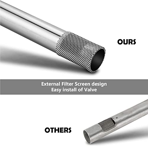 Uniflasy 41862 Grill Burner For Weber Q200, Q220, Q2000 Q2200, 396000, 396001, 396002, 566002, 53060001, 304 Stainless Steel 20.5 Inches Grill Burner Tube Pipe Kit Replacement For Weber 69956/60041 #TOP1