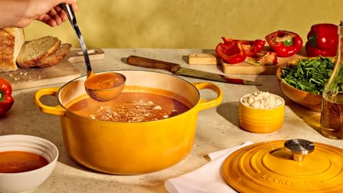 Image of Le Creuset Enameled Cast Iron Signature Round Dutch Oven, 5.5 qt., Nectar