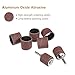uxcell 50 Pcs 1 Inch Sanding Sleeves Sandpaper Set 80 Grit with 2 Pcs 0.79 Inch Drum Mandrels for Rotary Tools
