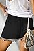 QUEEN PLUS Summer Shorts for Women Juniors Casual Comfy Drawstring Elastic Waist Pocketed Shorts Fashion Solid Short Pants Black L